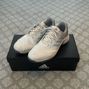 adidas Men's White and Gray Golf Shoes
